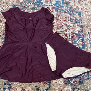 Honey Mark Pepper Swim Top & Classic High Waisted Bottoms